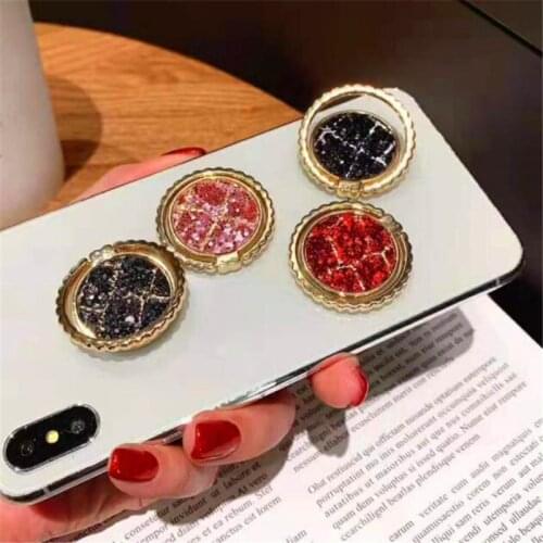 Metal Luxury Diamond Finger Ring Ultra-thin Smartphone Stand Holder Mobile Phone Holder For iPhone Xiaomi All Phone