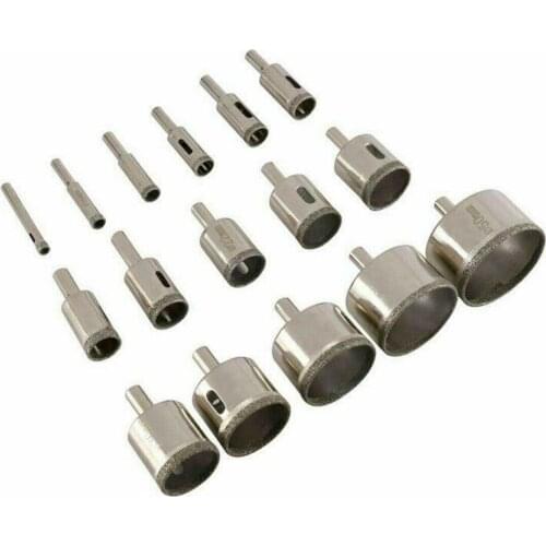16pcs Carbon steel Holesaw Drill Bit Set 6-50mm Hole Saw Cutting Bits For Tile Marble Glass Ceramic Marble Drilling Bit