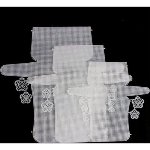 Knitting Lining Weaving Plastic Mesh Sheet accessories wool Yarn Chenille Velvet DIY Hok Bag Trim Tools Easy Knit Helper