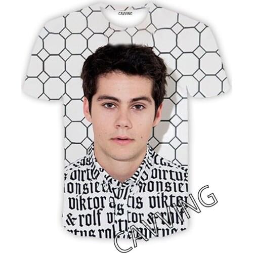 CAVVING 3D Printed Dylan O'Brien Casual T-shirts Hip Hop T Shirts Harajuku Styles Tops Clothing for Men/women