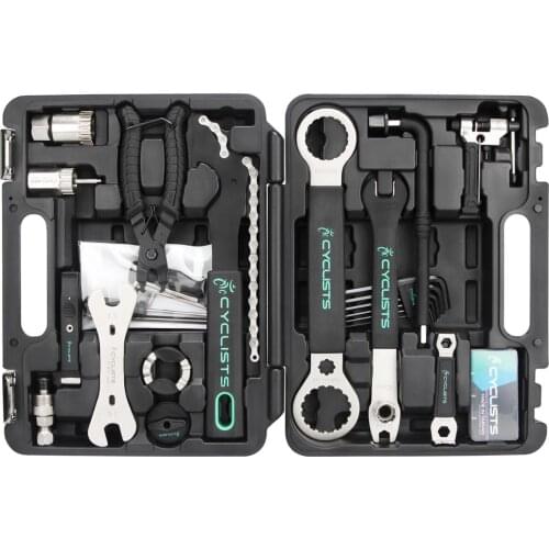 Professional Bicycle Repair Kit 18 In 1 Bicycle Multi Tool Chain Pedal BB Wrench Hexagon Wrench And Other Tools Set Repair Kit