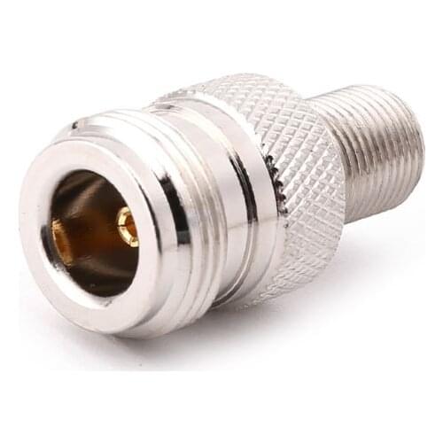 F Type Female To N Type Female RF Connector Coaxial Converter Antenna Adapter Straight QX2E