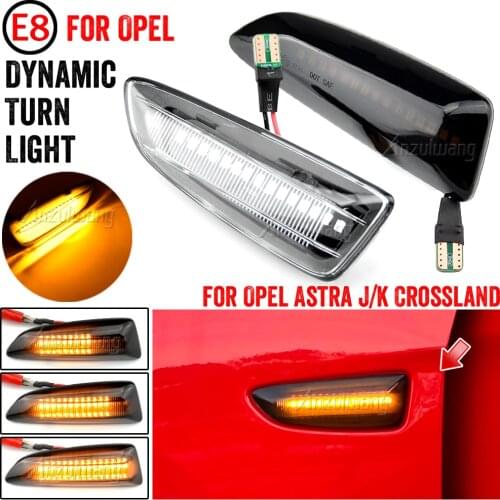 LED Dynamic Turn Signal Light Side Marker Lamp For Opel For Vauxhall Astra J K Crossland X Grandland Insignia B Zafira C