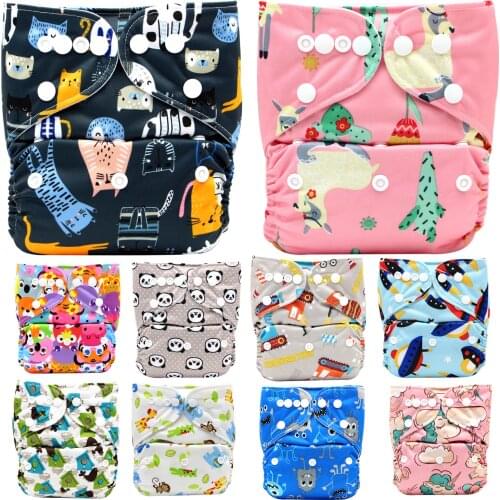Asenappy Cloth Diaper Adjustable Reusable Baby Nappies Washable Nappy Fit 3-15 kg