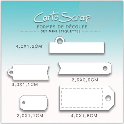 CH 2021 New Arrival Mini-etiquettes Stitched Metal Cutting Die DIY Scrapbooking Craft Embossing Making Stencil Template