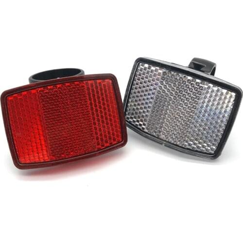 Bike Front Reflective Light Rear Warning Lamp Safety Bicycle Handlebar Reflector for Outdoor Caring Personal Bicycle Supply