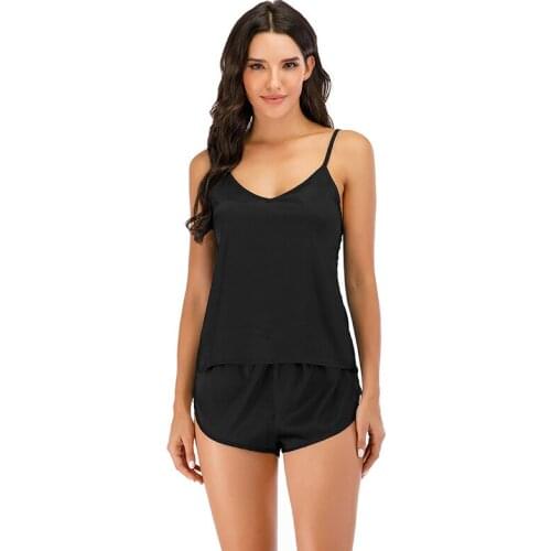 Spring and Summer Womens Pajamas Suspenders Casual and Comfortable Home Wear Pajamas for Women Sleep Tops Pijamas Sleepwear