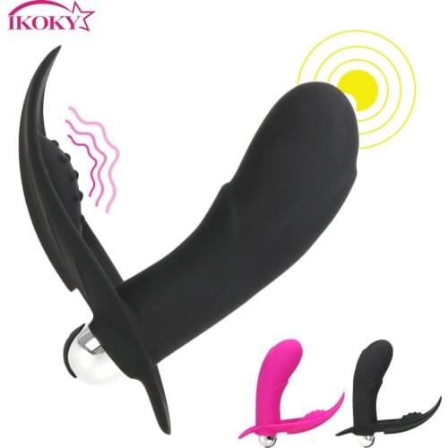IKOKY Wearable Vibrator Dildo Vibrating Panties Vaginal Massage G Spot Clitoris Stimulator 10 Stimulation Sex Toys for Woman