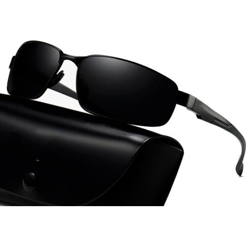 High-end Rectangule Driver Sun Glasses Polarized Mirror Sunglasses Custom Made Myopia Men Women Minus Prescription Lens -1 to -6