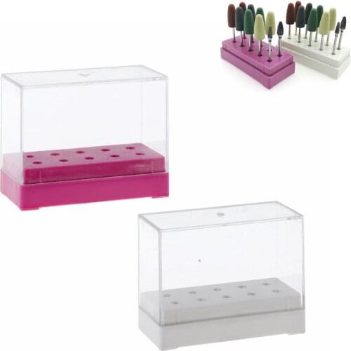 1pc dental low speed bur holder 10hole dental bur holder storage box