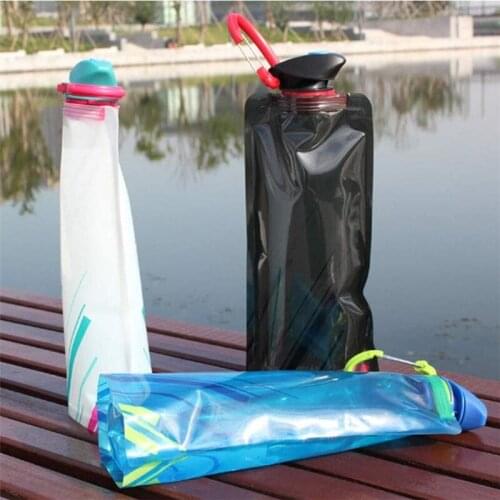 1PC Portable Ultralight Foldable Water Bag Soft Flask Bottle Outdoor Sport Hiking Camping Water Bag Folding Water Bucket Bags