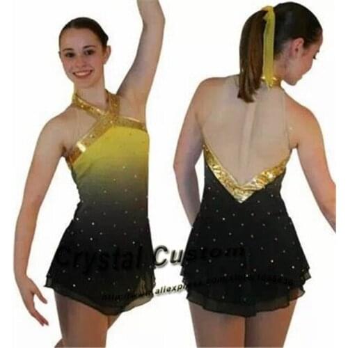 2016 Children Figure Skating Dress Fashion New Brand Vogue Figure Skating Competition Dress For Women DR3091