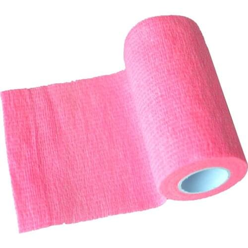 6Pcs/Lot 4.5m x 10cm Self Adhesive Elastic Fluorescent Nonwoven Wrap Bandage Sports Tape Protect Injured Elbow Joint For Player