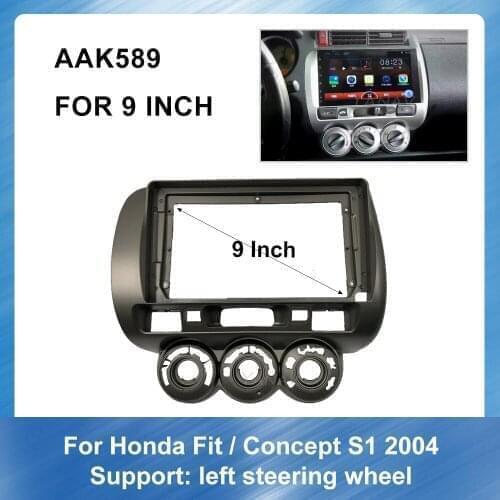 Car Radio Audio Fitting Frame For Honda-Left Peptide Fit-Concept S1 2004 Panel Mounting Dash Installation Frame Trim Kit