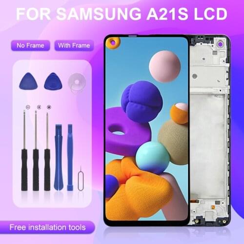 Catteny A217 Display For Samsung Galaxy A21s LCD Touch Screen Digitizer A217F SM-A217F/DS Lcd Panel Glass Assembly With Frame