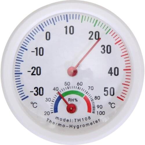 Mini Thermometer Hygrometer Bell-shaped LCD Digital Scale Home Office Wall Promotion Mount Indoor Temperature Measure Tools
