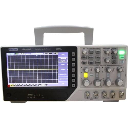 Hantek DSO4084B Digital Oscilloscope Benchtop 80MHz 4 Channels USB PC LCD Osciloscopio Portatil +EXT+DVM+Auto Range Function