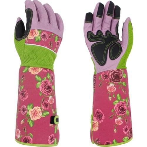 Durable Long Rose Pruning Garden Gloves Puncture Resistant Work Yard Glove Hands Protector Waterproof Trimming Gardening Glove