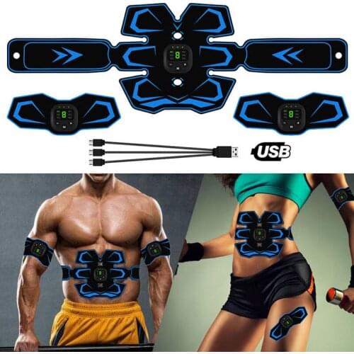 EMS Muscle Electro Stimulator ABS Electrostimulator Abdominal Electric Massager Training Apparatus Fitness Machine Building Body