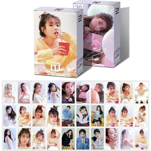 New 30Pcs/Set HD Photocard For Fans Gift Collection Kpop SEVENTEEN IU Stray Kid Lomo Card