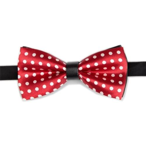 2019 Dot print boys butterfly for kids baby necktie PU bow tie bowtie gravata corbatas TIES
