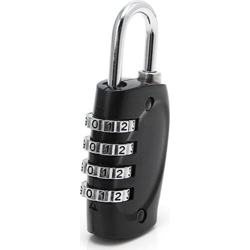 4 Dial Digit Combination Suitcase Luggage Metal Code Password Lock Padlock