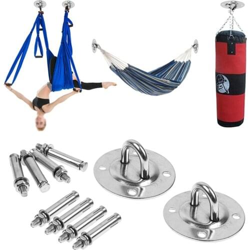 Hammock Wall Mount Anchor Hooks Accessories Heavy Duty Hanging Kit for Indoor Aerial Yoga/Ceiling/Gym/Swing