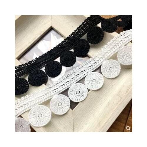 Wide 4.5CM exquisite copper money straight milk silk water soluble lace handmade DIY clothing tiara yarn accessories material