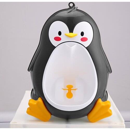 Cute Kids Urinal for 8M to 6Y Boys Baby Potty Penguin Childrens Toilet Training Urinal-boy Stand Hook Pee Trainers Pots Penico