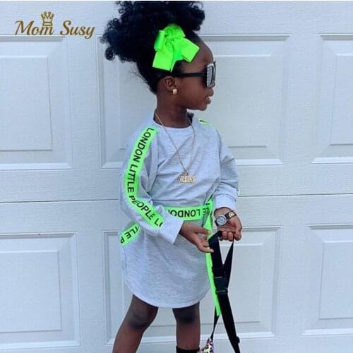 Fashion Baby Girl Hoodie Cotton Letter Print Belt Infant Toddler Kids Sweater Autumn Spring Long Sleeve Shirt Solid Baby Clothes