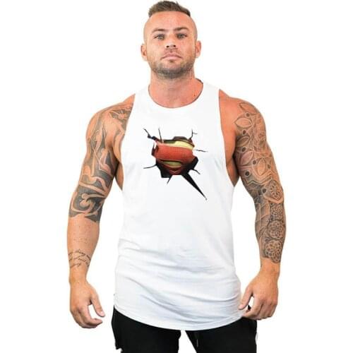 Brand Fashion Bodybuilding Clothing Casual Cotton Gym Tank Tops Men Sleeveless Undershirt Fitness Stringer Muscle Workout Vest