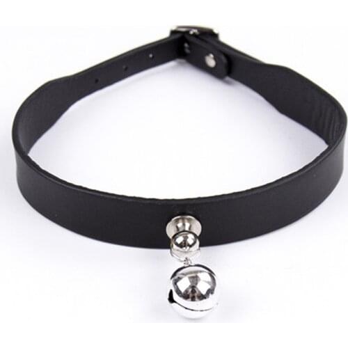BDSM Sexy Bell Collar PU Leather Sex Tie neck Leash harness Bondage Toys For Sex Games cosplay Posture Juguetes Erotic toys