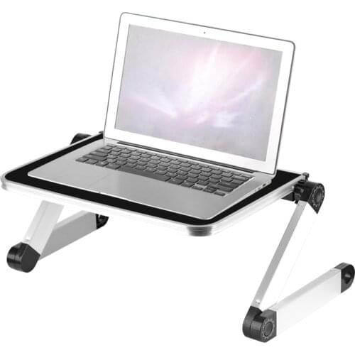 New Aluminum Alloy Foldable Adjustable Folding Laptop Computer Tray Desk Tablet Table Stand Lifting Plate Tray Support