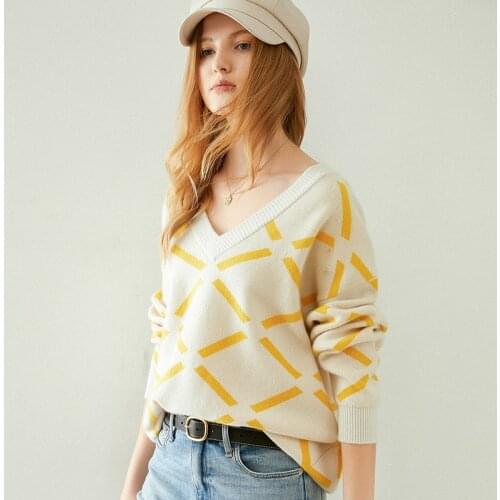 Luxury Brand Autumn Winter Soft Goat Warm Camel White Knitted Tops Sweater 100% Pure Cashmere Sweater Women Pullover