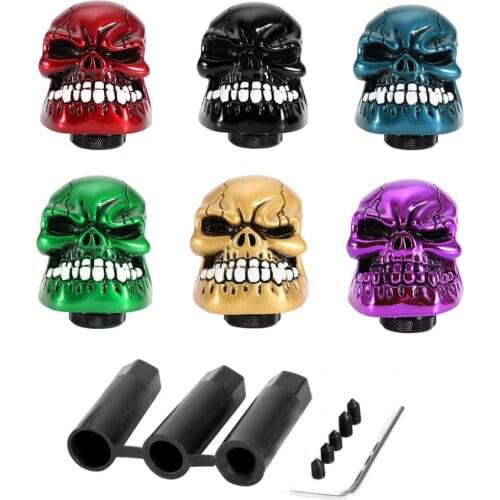 Gear shift knob Skeleton Skull Head Car Modified Gear Shift Knob Stick Lever Shifter Universal stick shift high quality