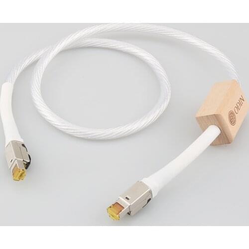 HiFi Nordost ODIN Ethernet Cable Cat8 Speed Lan Cable RJ45 Network Patch Cable with high purity Silver Plated conductor