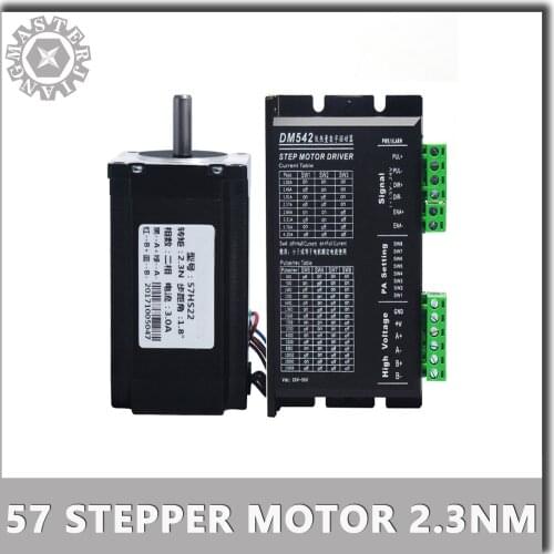 For CNC 3D printer Nema 23 57HS22 Stepper Motor 57 motor 2.3Nm with upgrade TB6600/DM542 stepper motor driver NEMA17 23