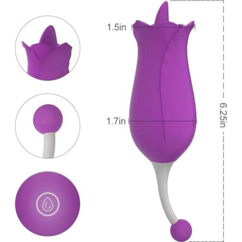 Sweet secret desire fairy flower G-spot vibrator female tongue massager clitoris licking negative private enjoy fun adult produc