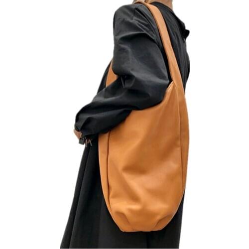 Handmade leather, first layer cowhide, shoulder bag, underarm bag, multi-compartment female style Original Leather Tote Bag