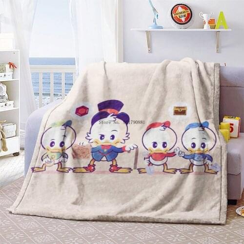 Disney Cartoon Daisy Donald Duck Lovely Yellow Purple Comfortable Soft Blanket Warm Children and Teenagers Gift Home Textile
