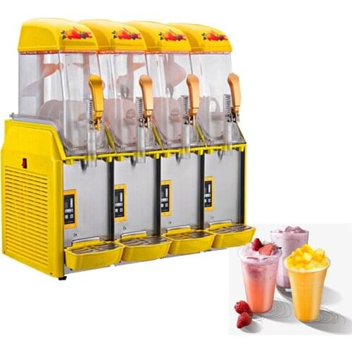 High Quality Snow Melting Machine Cold Drink Machine large Capacity 4 Tanks Snow Mud Machine 1500W