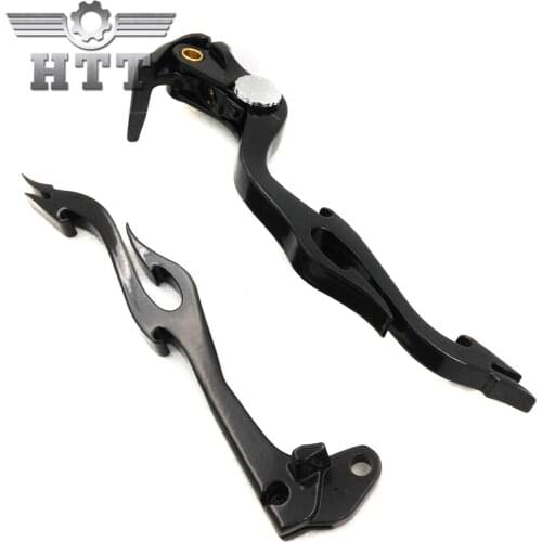 Aftermarket free shipping motorcycle parts Brake Clutch Flame Lever fit for Suzuki GSX GSXR GSX-R GSXR600 GSXR750 Black