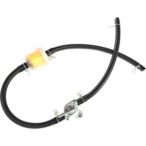 1/2PCS Fuel Petrol Inline Filter Hose Pipe With Clips Universal For 2 Stroke Mini Moto Dirt Bike ATV Quad Gas Hose