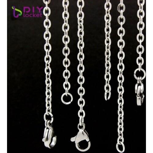 10pcs/lot Wholesale 316 Stainless Steel Chains Necklace Diy Jewelry LSCH06