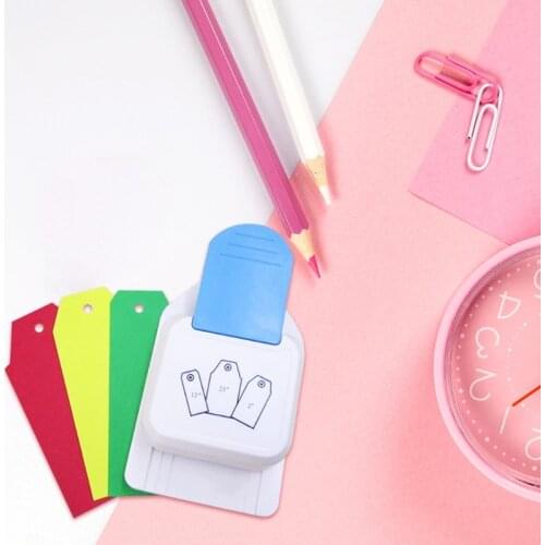 3 in 1 Tag Punch Corner Cutter Paper Punch Bookmark Punching Machine for DIY Crafts Scrapbooking