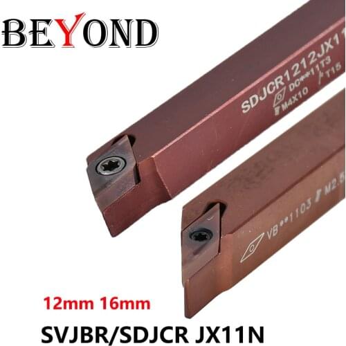 BEYOND SVJBR1212 SVJBR1616 SDJCR1212 SDJCR1616-JX11N SVJBR SDJCR 1212 1616 External Turning Lathe Toolholder CNC Cutting Bar