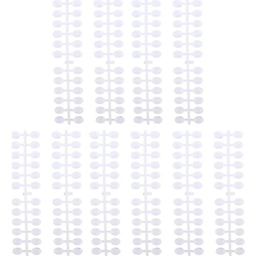 Blesiya 10x Special Flat Back Nail Tips For Color Display Card Chart Salon