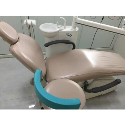 Kakhi Dental Unit Chair Cover Sleeve Protector Waterproof PU Headrest Backrest Cushion
