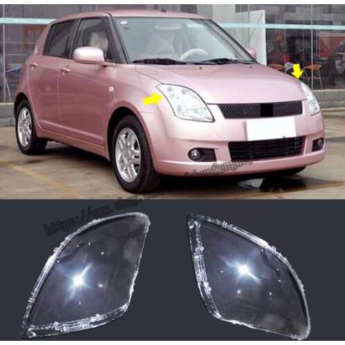 For Suzuki Swift 2005-2016 Headlight Headlamp Lens Cover Right&Left 2pcs high quality Car modification accessories