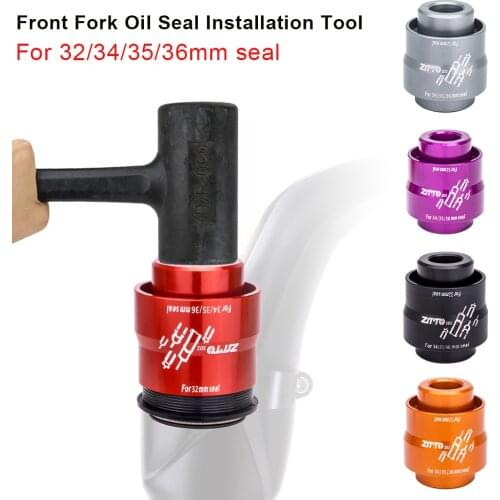 Mountain Bike Suspension Front Fork Oil Seal Dust Seal Installation Tool Drive-in Maintenance Tool for 32/34/35/36mm seal